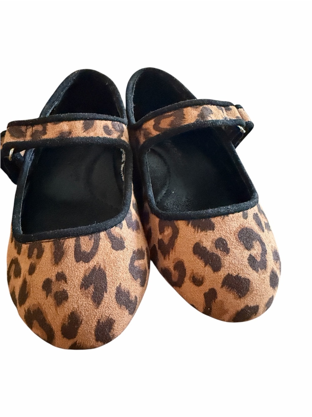 Cat & Jack Girls Leopard Mary Jane Flats - Brown/Black